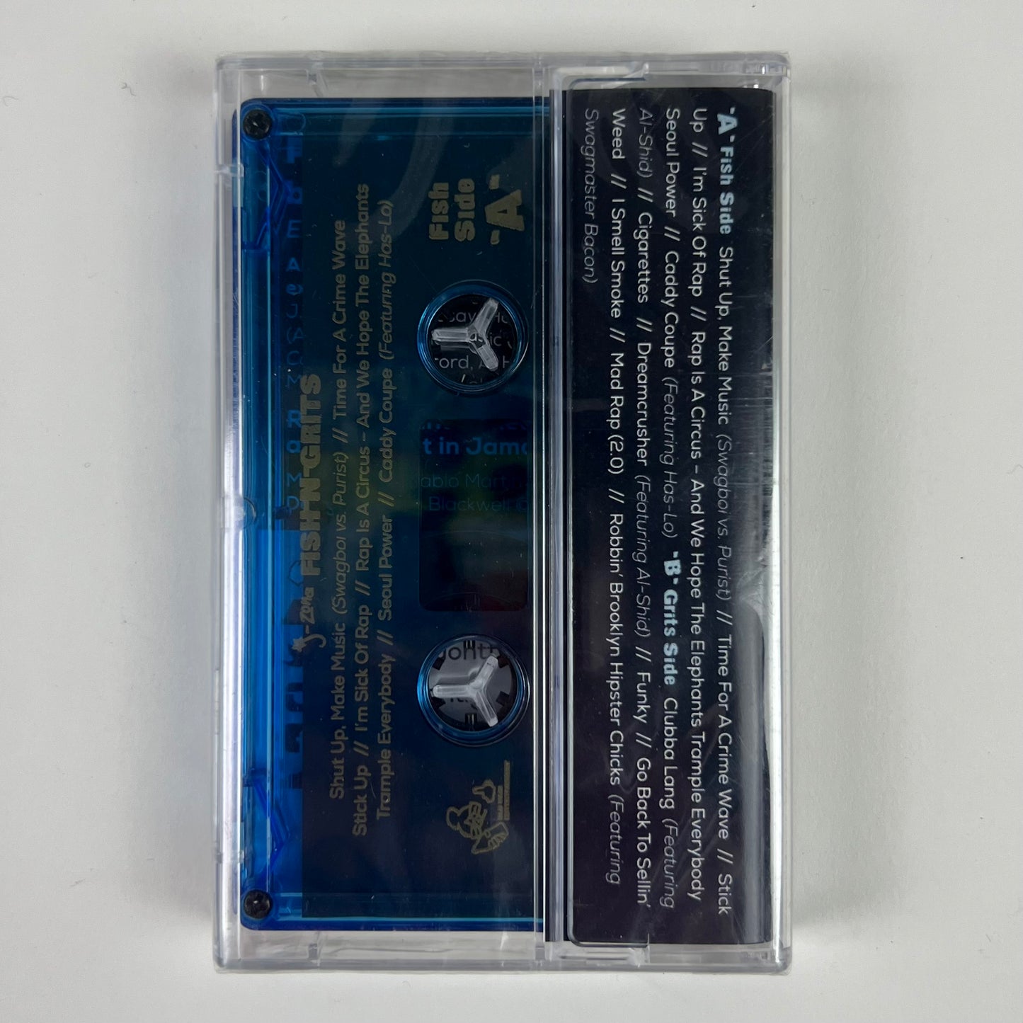 J-ZONE Fish-N-Grits SEALED CASSETTE CLEAR BLUE